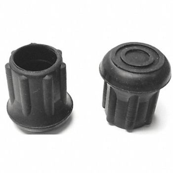 GRAINGER APPROVED Protective Leg Tip SlipOn Rd 47/64 PK25, 16ZM85