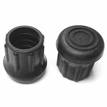 GRAINGER APPROVED Protective Leg Tip SlipOn Rd 31/32 PK10, 16ZP71