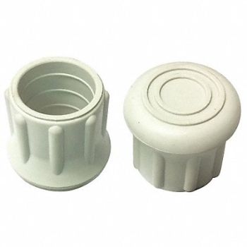 GRAINGER APPROVED Protective Leg Tip SlipOn Rd 31/32 PK10, 16ZZ19