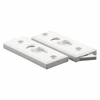PRIME-LINE Slidng Wnd Tilt Latch White Vinyl L/R PR, 170D88