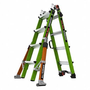 LITTLE GIANT Fiberglass Articulated Ladder, 803J06