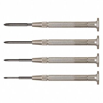 MOODY TOOL Phil. Driver Set Steel Handles 4Pc, 172A63