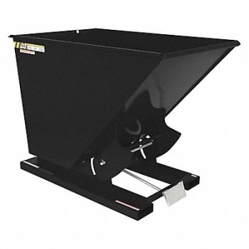 VESTIL Self-Dump Hopper Hd 1.5 cu yd. 6K Blk, 172N84