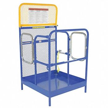 VESTIL Steel Work Platform w/2 Door Entry 36x36, 173C73