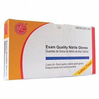 GRAINGER APPROVED Disposable Gloves Nitrile Universal PK4, 482W86