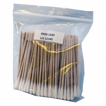 GRAINGER APPROVED Cotton Swab Single Tip PK100, 482X07