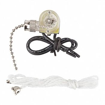 NSI INDUSTRIES Pull Chain With Cord Nickel Actuator, 173M16