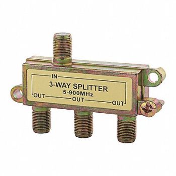 NSI INDUSTRIES Coaxial Splitter 3-Way, 173R39
