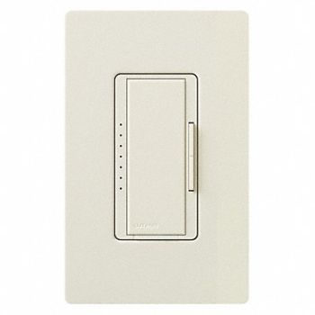 LUTRON Dimmer Maestro CFL/LED Light Almond, 174P13