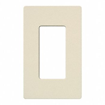 LUTRON Wallplate 1-Gang Decora Light Ivory, 174P95