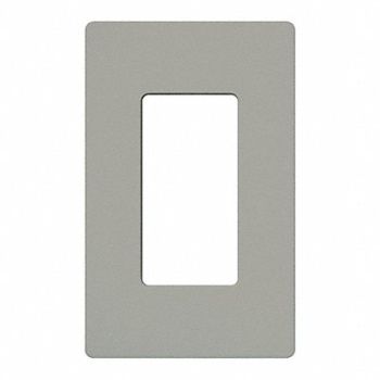 LUTRON Wallplate 1-Gang Decora Gray, 174P96