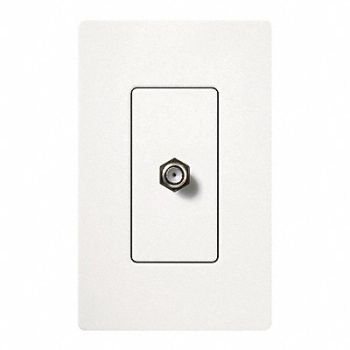 LUTRON Cable Jack Single White, 174T63