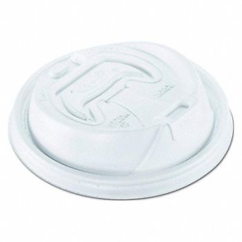 DART Hot/Cold Cup Lid 12 oz-24 oz WH PK1000, 1UCV2
