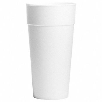 GRAINGER APPROVED Disposable Hot/Cold Cup 24oz White PK300, 6GEC4