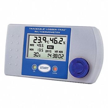 TRACEABLE Data-Logger RHTemp -20.2degto161.6degF, 35VY23
