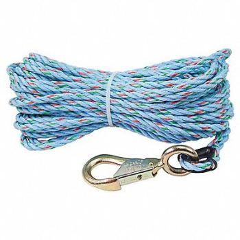 KLEIN TOOLS Polypropylene Hand-Line with Snap Hook, 40Y878