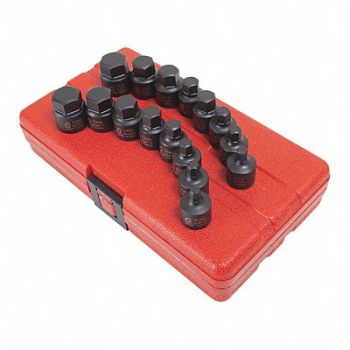 SUNEX TOOLS Stubby Impact Hex Set 16 pcs. 3/8, 182K64
