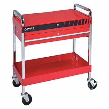 SUNEX TOOLS Service Cart w/ Locking Top and Drawer, 182M12