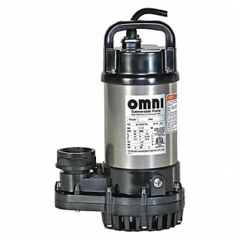 TSURUMI Corrosion Resistant Sump Pump 1/5 HP, 183A78