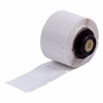 BRADY Label 1 in W White, 803N86