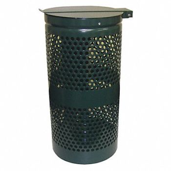 DOGIPOT Waste Receptacle Lid 10 gal Aluminum, 189F70