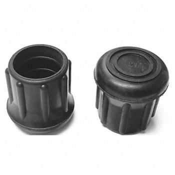 GRAINGER APPROVED Protective Leg Tip SlipOn Rd 1-3/32 PK10, 18AE02
