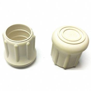 GRAINGER APPROVED Protective Leg Tip SlipOn Rd 1-3/32 PK10, 18AE06