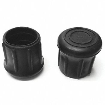 GRAINGER APPROVED Protective Leg Tip SlipOn Rd 1-7/32 PK10, 18AE09
