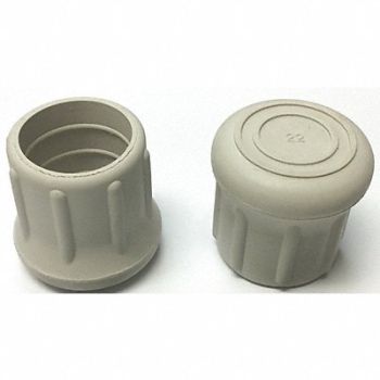 GRAINGER APPROVED Protective Leg Tip SlipOn Rd 1-7/32 PK10, 18AE11