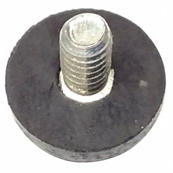 GRAINGER APPROVED Bumper 7/16 in Black Rubber PK25, 18AH23