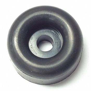 GRAINGER APPROVED Bumper 7/8 in Black Rubber PK10, 18AH24