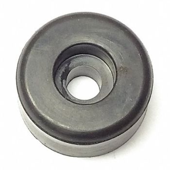 GRAINGER APPROVED Bumper 23/32 in Black Rubber PK10, 18AJ30