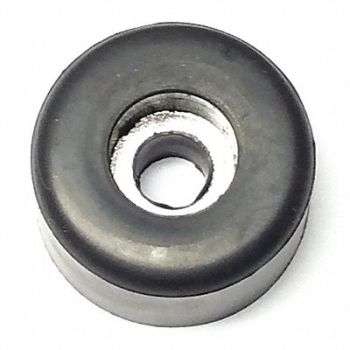 GRAINGER APPROVED Bumper 23/32 in Black Rubber PK10, 18AJ31