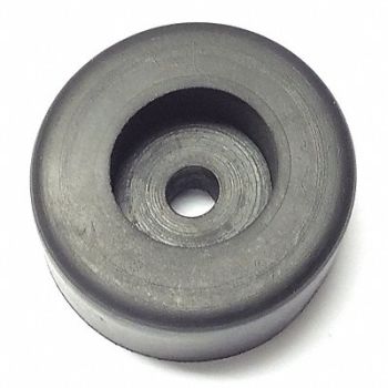 GRAINGER APPROVED Bumper 1-1/2 in Black Rubber PK5, 18AL57