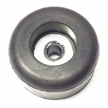 GRAINGER APPROVED Bumper 1in. Black SBR Rubber PK5, 18AL58