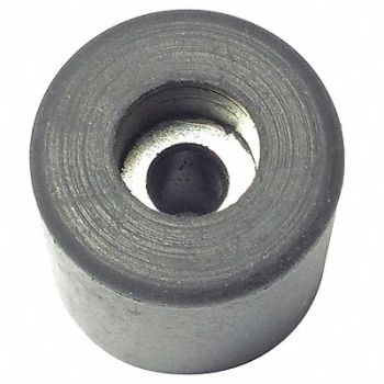 GRAINGER APPROVED Bumper 51/64 in Black Rubber PK10, 18AR91