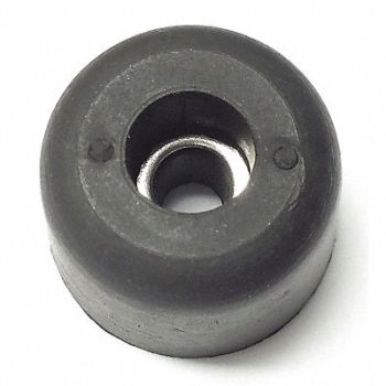 GRAINGER APPROVED Bumper 7/8 Black Rubber PK10, 18AU26