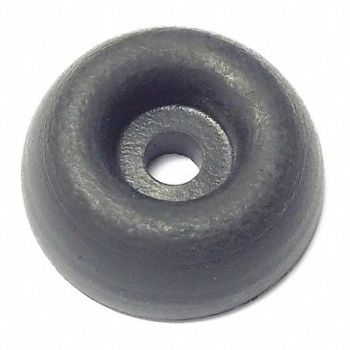 GRAINGER APPROVED Bumper 31/32 in Black Rubber PK10, 18AU52
