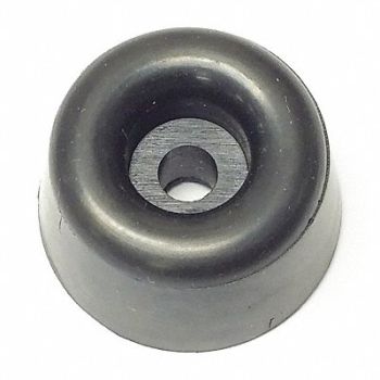 GRAINGER APPROVED Bumper 1 in Black Rubber PK5, 18AX32