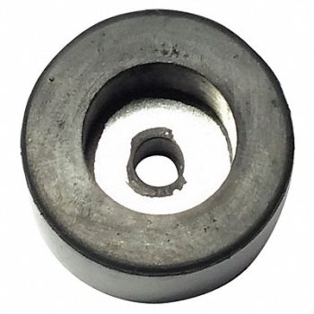 GRAINGER APPROVED Bumper 1-1/32 in Black Rubber PK5, 18AX35