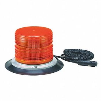 GRAINGER APPROVED Strobe Light Amber Black Flashing, 18C531