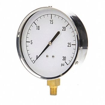 GRAINGER APPROVED G3995 Pressure Gauge Mechanical Cont 4-1/2 In, 18C747