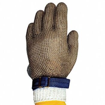 CONDOR G4015 Chainmail Cut-Resist Glove 2XL/11 Silver, 18C895