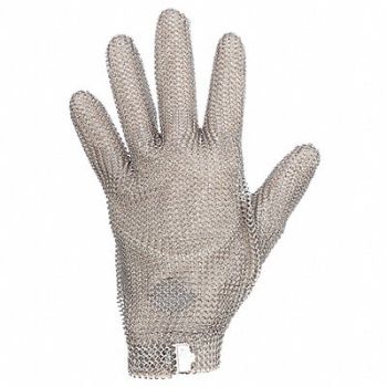 NIROFLEX USA G4016 Chainmail Cut-Resist Glove M/8 Silver, 18C899