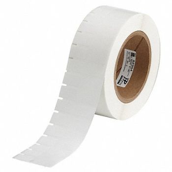 BRADY Label White/Translucent Blank Polyester, 18CA37