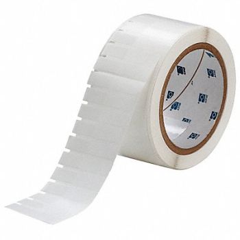 BRADY Label White/Translucent Blank Polyester, 18CA38