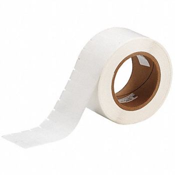 BRADY Label White/Translucent Blank Polyester, 18CE05