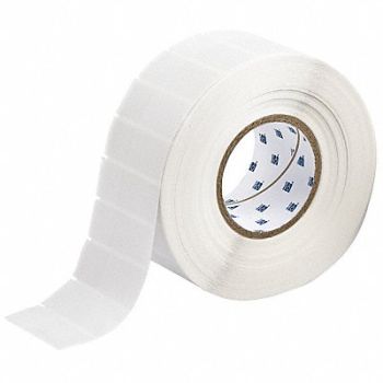 BRADY Label White/Translucent Blank Polyester, 18CE06