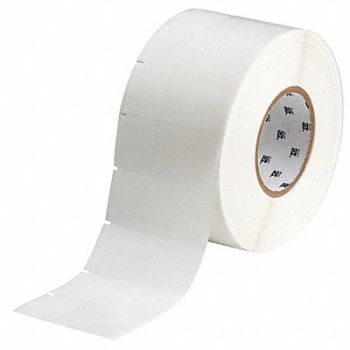 BRADY Label White/Translucent Blank Polyester, 18CE08