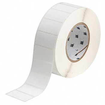 BRADY Label White Blank Polypropylene, 18CE10